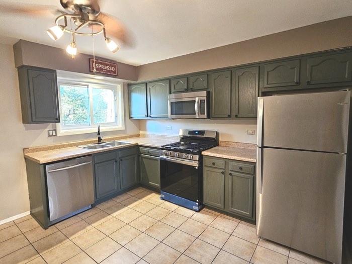 Kitchen — stainless appliances